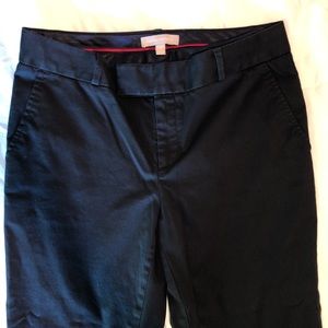 Banana Republic black ankle crop chino pants Sz 6